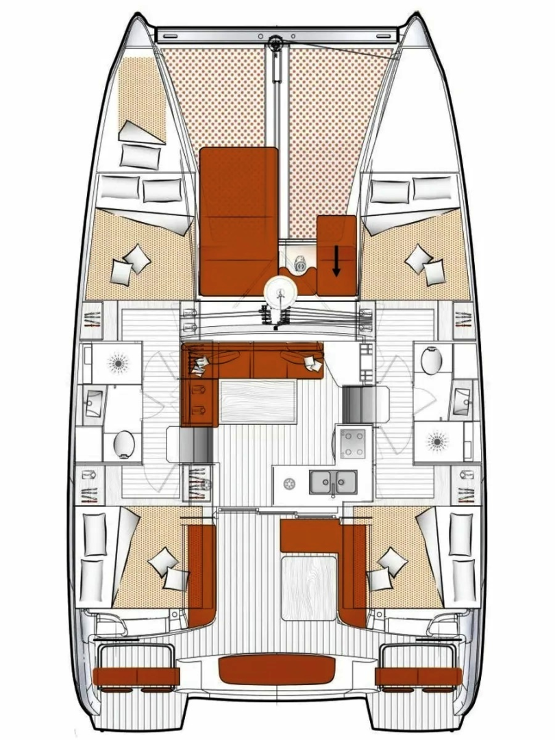 Catamaran rental with or without captain Excess Lávrio