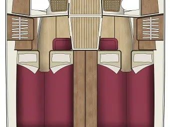 Bareboat Rental Luxury Yacht Sas Vektor with a boat licence