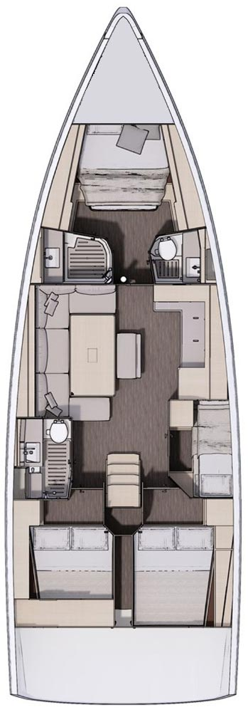 Sailboat rental in Kaštela - Dufour Dufour 470