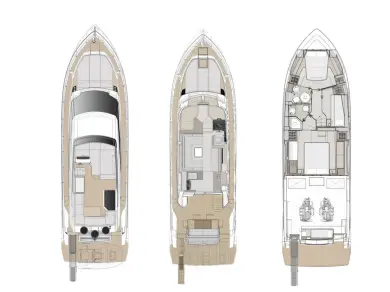 Ferretti Ferretti Yachts 500 - 3 + 1 cab charter bareboat or captained in  Sukošan