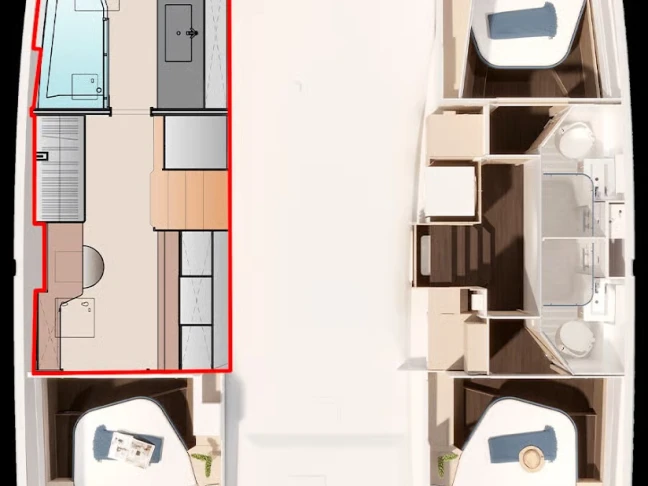 Rent a Fountaine Pajot Fountaine Pajot FP 44 Maestro - 3 + 2 cab. Nassau