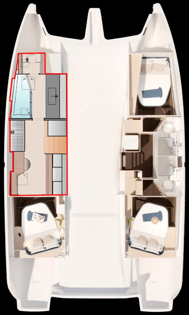 Rent a Fountaine Pajot Fountaine Pajot FP 44 Maestro - 3 + 2 cab. Nassau