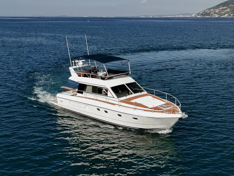 Bareboat Rental Luxury Yacht Ferretti with a boat licence