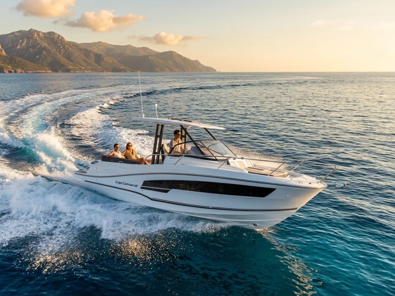 Motorboat rental with or without captain Jeanneau Vieux Port Golfe-Juan