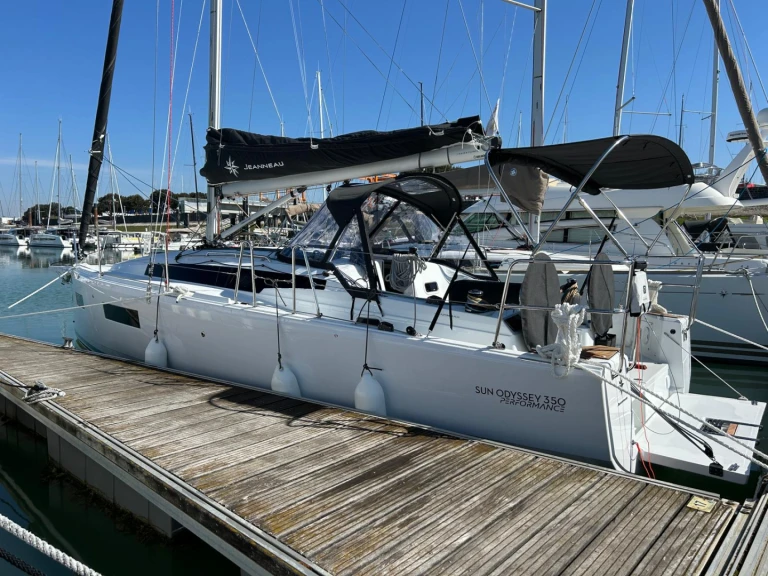 Jeanneau Sun Odyssey 350 charter bareboat or captained in  La Rochelle
