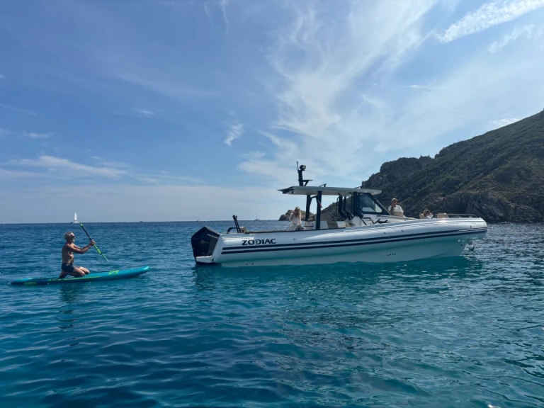 Bareboat Rental RIB Zodiac with a boat licence