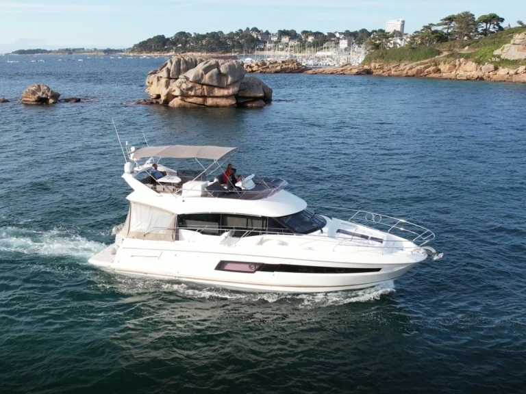 Jeanneau Prestige 460 charter bareboat or captained in  Trébeurden