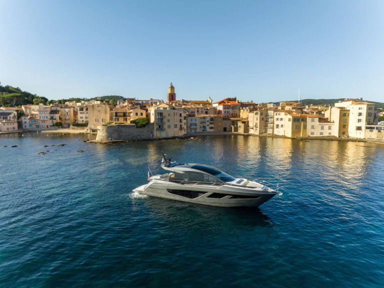 Sunseeker PREDATOR 65 charter bareboat or captained in  Saint-Tropez