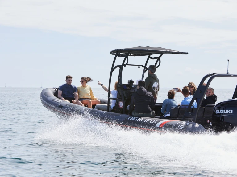 Bareboat Rental RIB Highfield with a boat licence