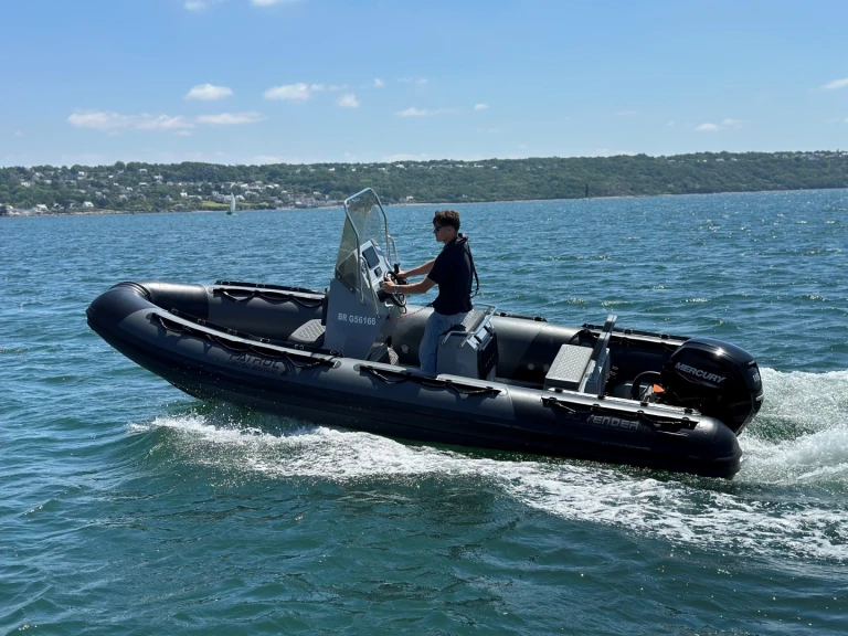 Bareboat Rental RIB 3D Tender with a boat licence