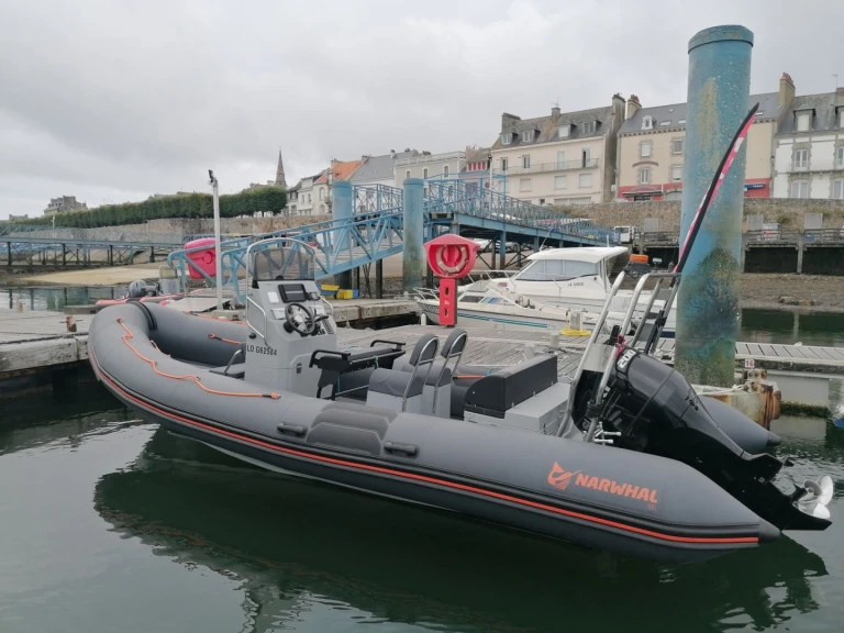 Bareboat Rental RIB Narwhal with a boat licence