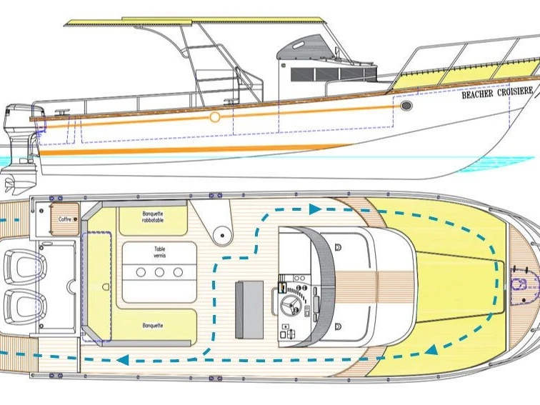 Motorboat rental with or without captain Beacher Arcachon