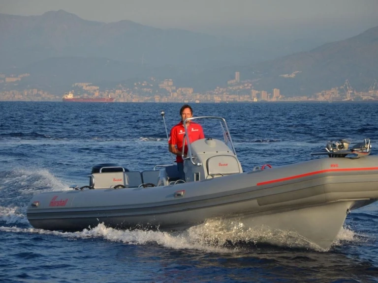 Bareboat Rental RIB Marshall with a boat licence