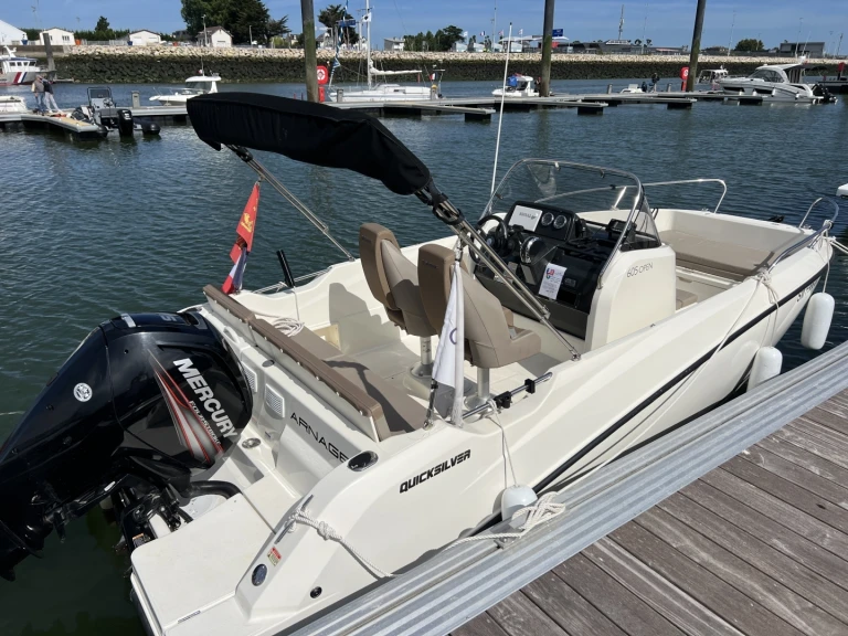 Quicksilver Activ 605 Open charter bareboat or captained in  Ouistreham