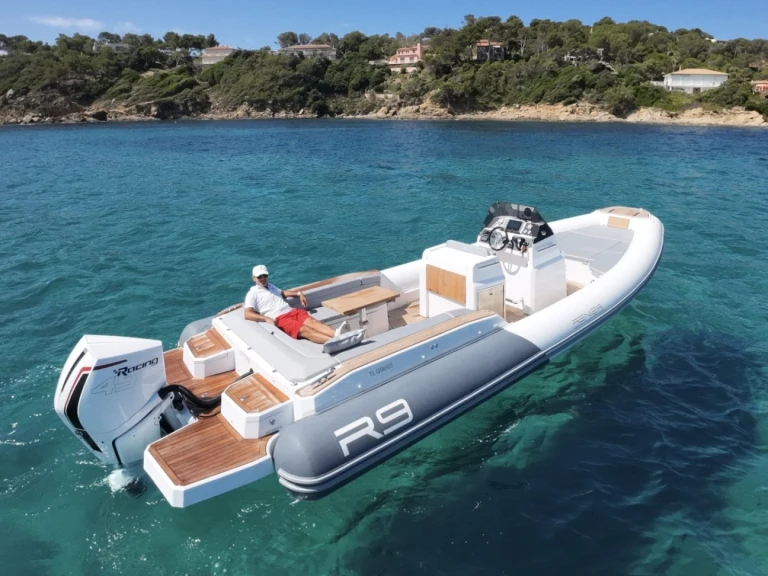 Renier Renier R9 Tourer charter bareboat or captained in  Le Lavandou