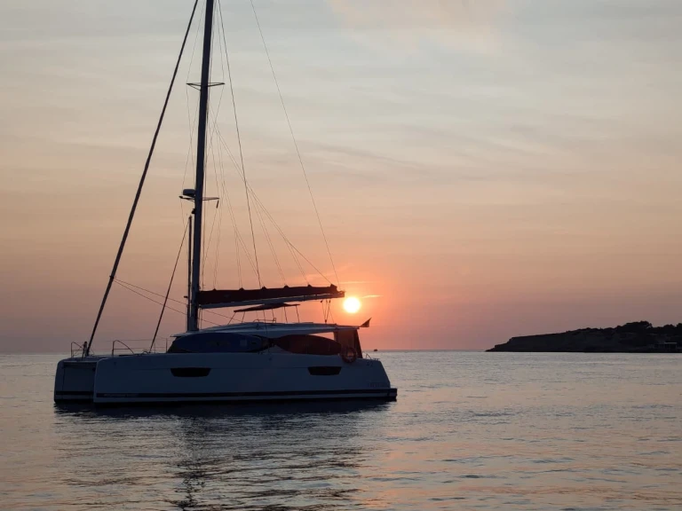 Bareboat Rental Catamaran Fountaine Pajot with a boat licence