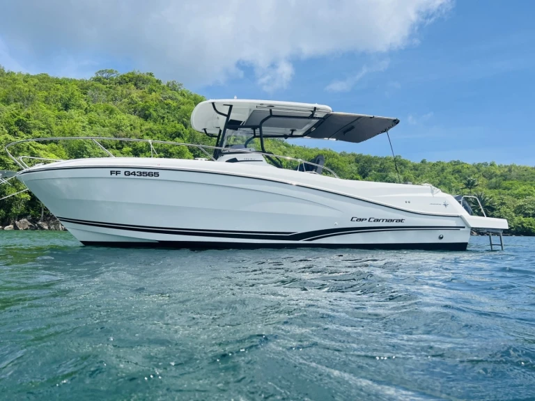 Jeanneau Cap Camarat 9.0 CC charter bareboat or captained in  Les Trois-Îlets