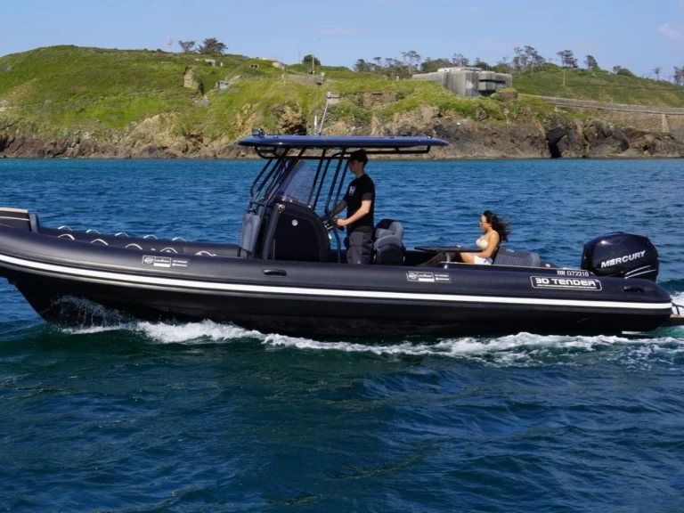 Bareboat Rental Motorboat 3D Tender with a boat licence