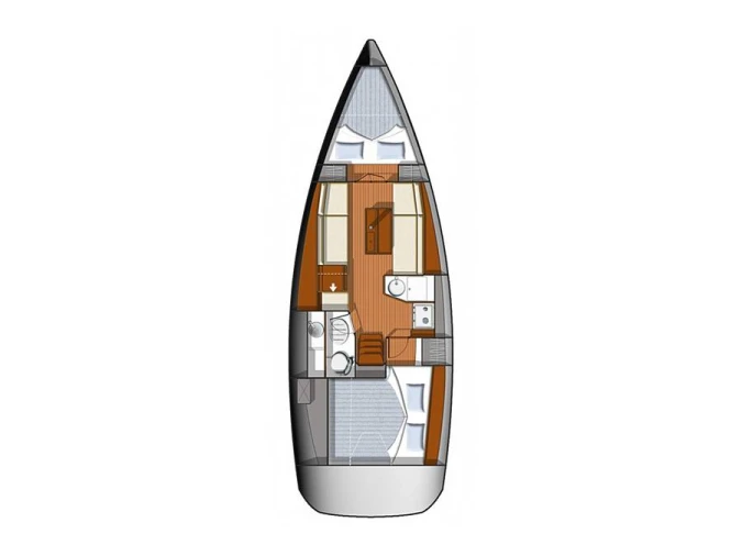 Sailboat rental with or without captain Jeanneau Split