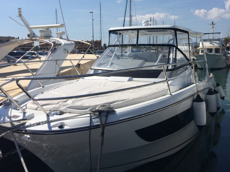 Jeanneau Cap Camarat 10.5 WA charter bareboat or captained in  Cogolin