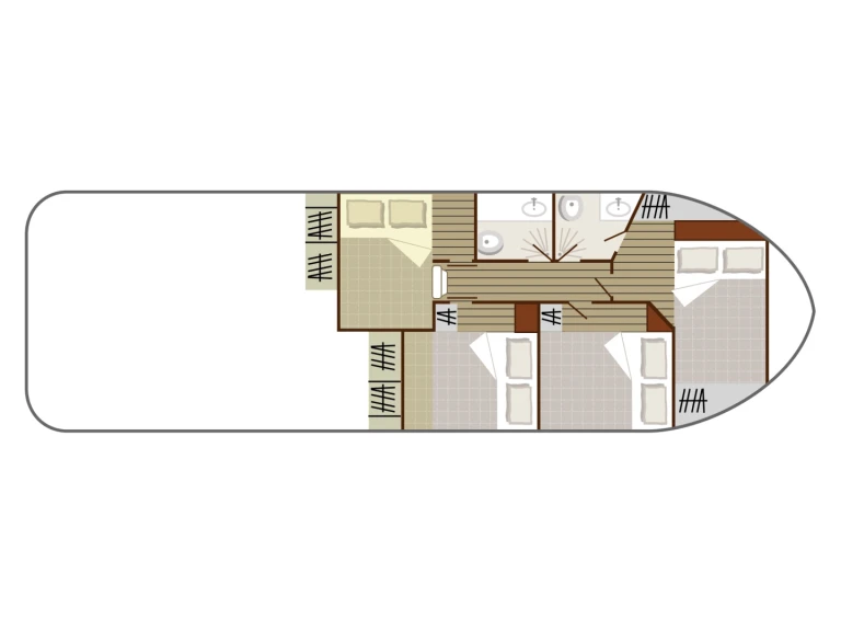 Bareboat Rental Motorboat Nicols Yacht with a boat licence