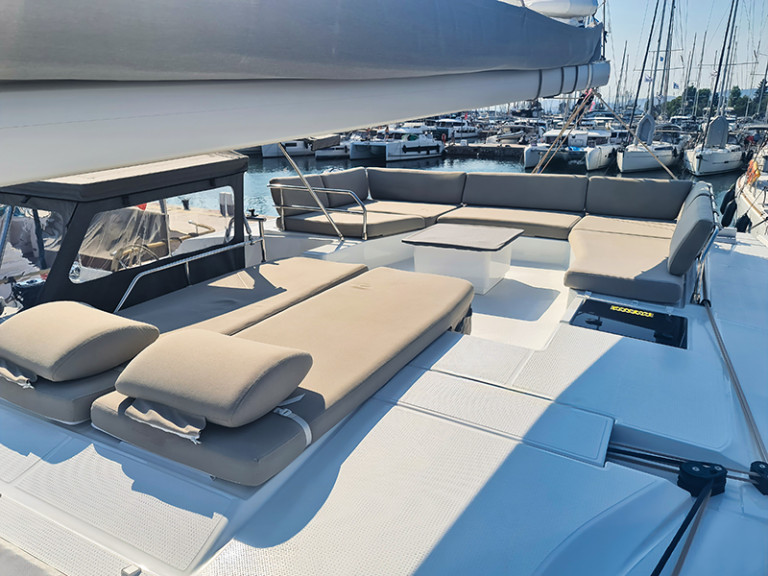 Catamaran rental with or without captain Fountaine Pajot Néa Péramos