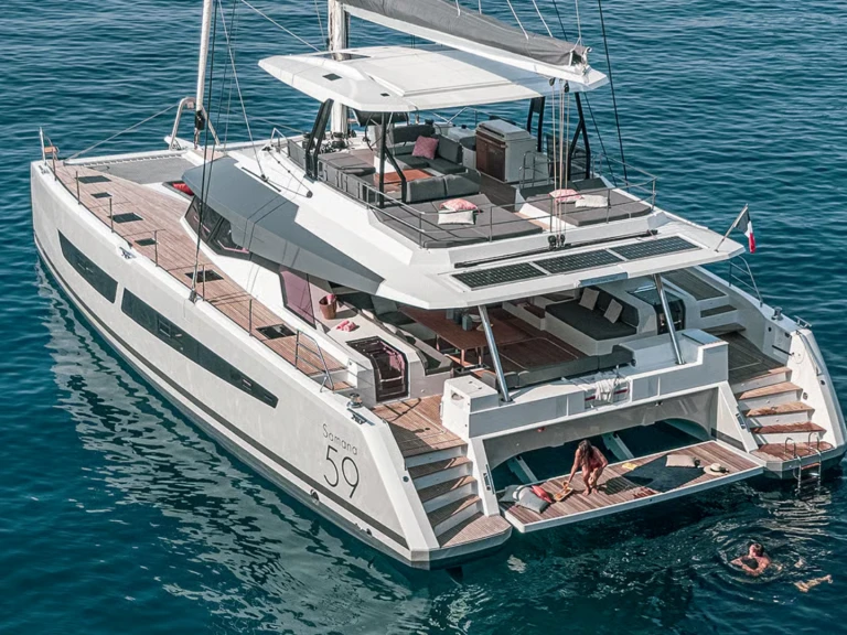 Catamaran rental with or without captain Fountaine Pajot Capo d'Orlando