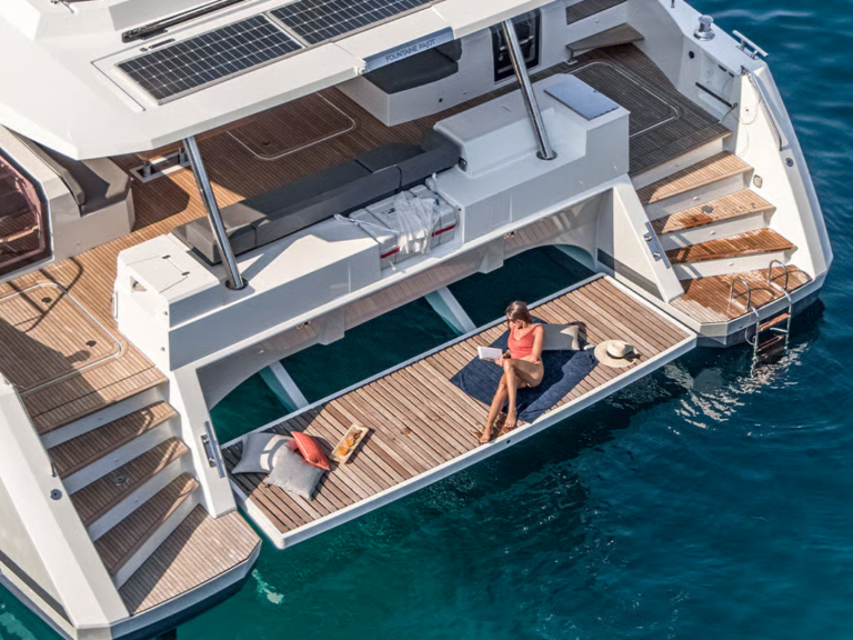 Bareboat Rental Catamaran Fountaine Pajot with a boat licence