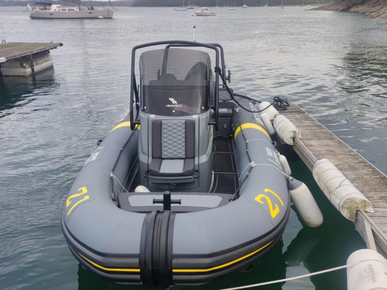 Bareboat Rental RIB Highfield with a boat licence