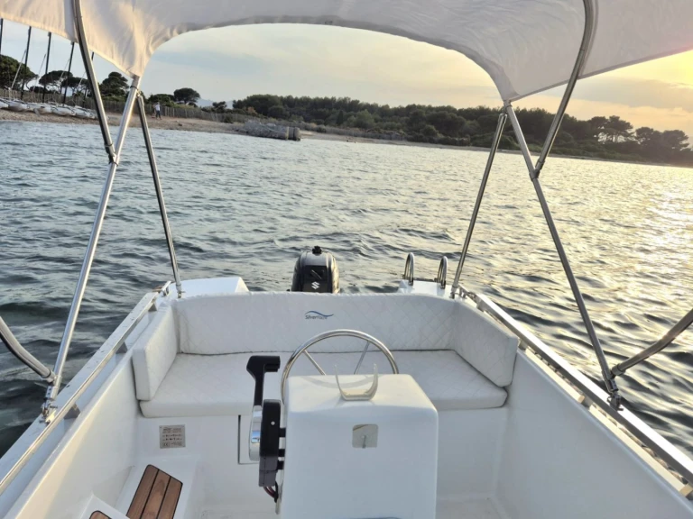 Silver Silver yacht 495 charter bareboat or captained in  Cannes