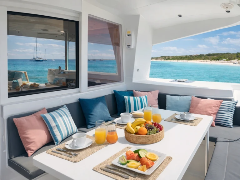 Lagoon Lagoon 400 S2 charter bareboat or captained in  Sant Antoni de Portmany