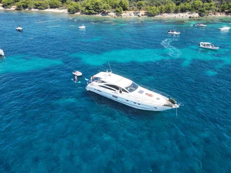 Princess Princess V70 charter bareboat or captained in  Vieux Port de Cannes