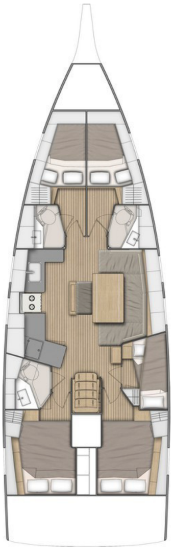 Sailboat rental with or without captain Bénéteau Split