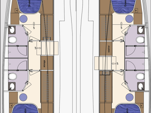 Catamaran rental in Marsh Harbour - HeySea Seaview 50