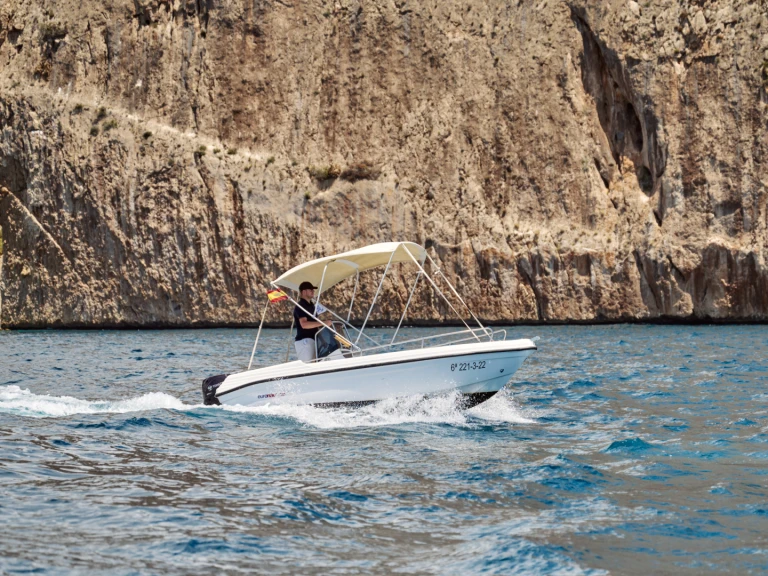 Bareboat Rental Motorboat Poseidon with a boat licence
