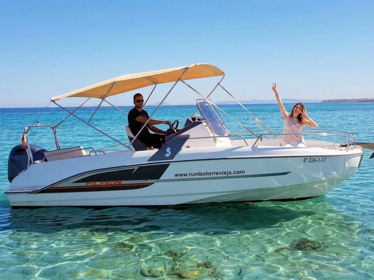Motorboat rental with or without captain Invictus  Torrevieja
