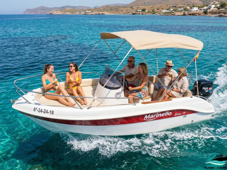 Motorboat rental with or without captain Marinello Torrevieja