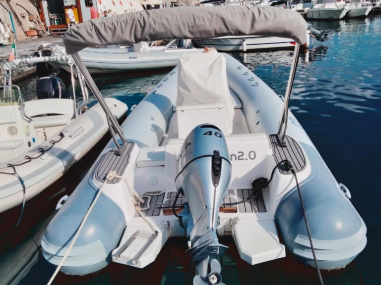 Bareboat Rental RIB op marine with a boat licence
