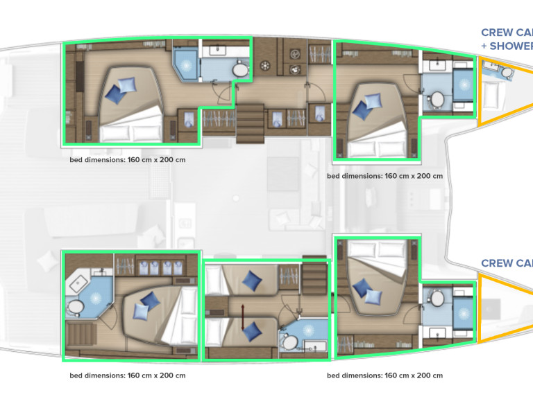 Catamaran rental with or without captain Lagoon Kaštela