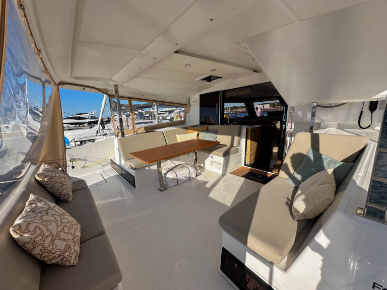 Bareboat Rental Catamaran Fountaine Pajot with a boat licence