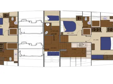 Bareboat Rental Sailboat Custom Made with a boat licence