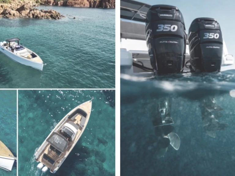 Motorboat rental in Gouvia - Fjord Fjord 38 Xpress