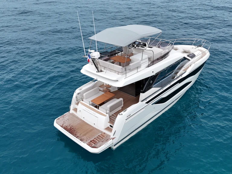 Prestige Prestige F4.9 charter bareboat or captained in  Ajaccio