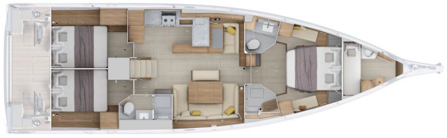 Yacht charter Split cheap Oceanis 52 - 3 cab.