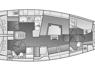 Sailboat rental in Sukošan - Elan Impression 444