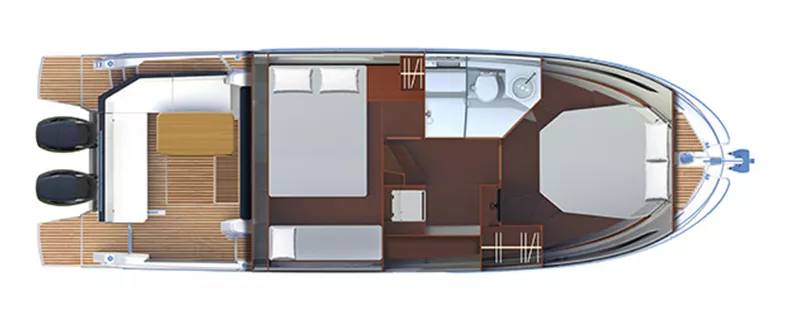 Motorboat rental with or without captain Bénéteau Argentario