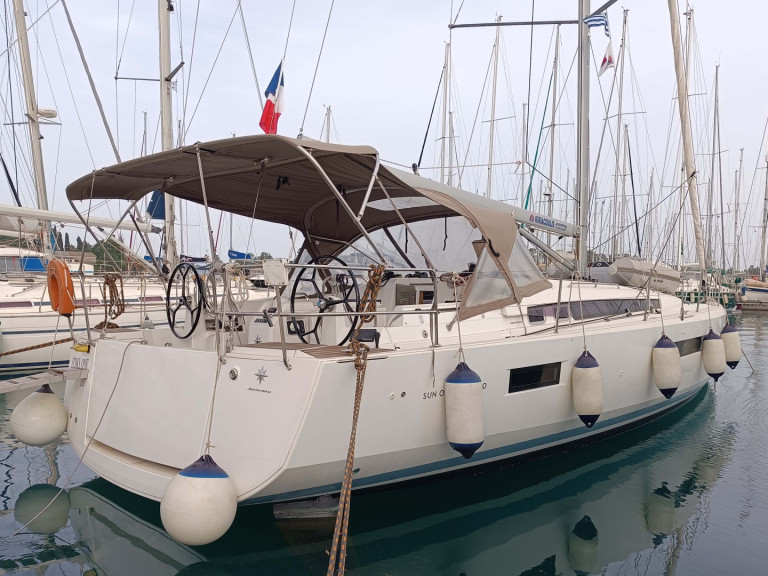 Jeanneau Sun Odyssey 440 charter bareboat or captained in  Gouvia