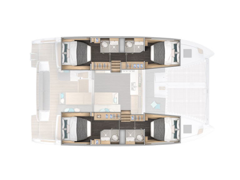 Boat rental Lagoon Lagoon 43 (6 cab.) in Gouvia on Samboat