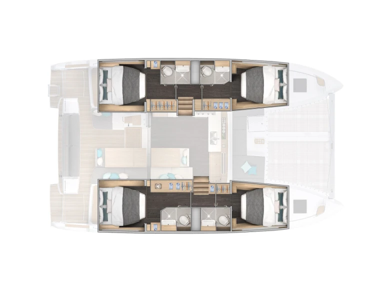 Boat rental Lagoon Lagoon 43 (6 cab.) in Gouvia on Samboat