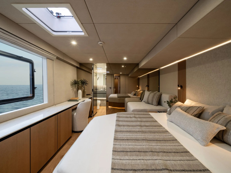 Yacht charter Olbia cheap Sunreef 70